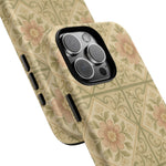Vintage Rustic Foral Tiles iPhone Case | MagSafe - Shamo's
