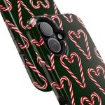 Candy Cane Heart MagSafe Impact-Resistant iPhone Case  Shamo's