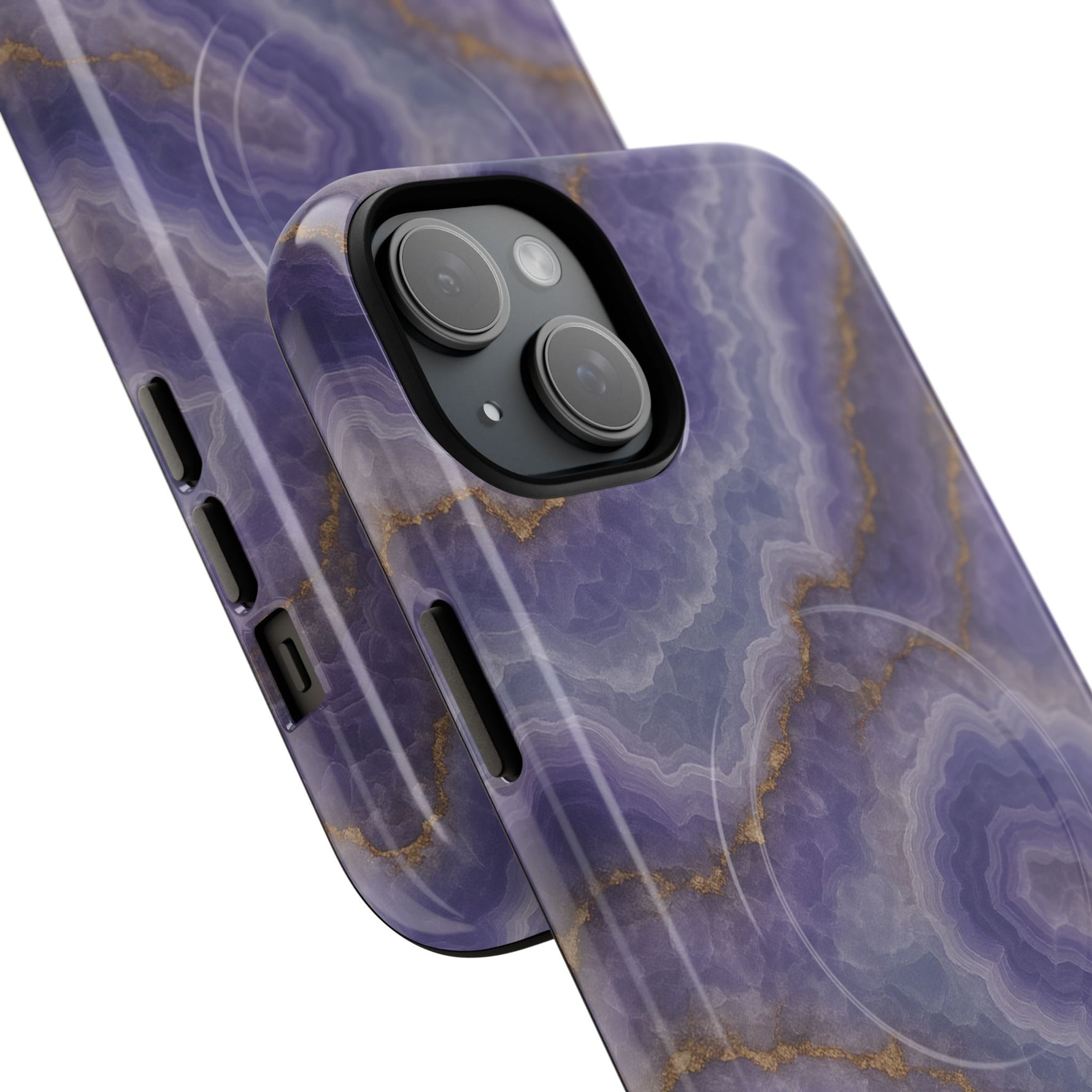 Purple Agate Marble iPhone Case with MagSafe - Shamo's
