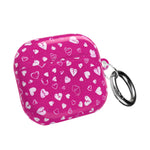Pink Broken Heart Pattern AirPod Case — Cute Valentine Protective Charging Case