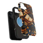 Vintage Books & Graduation Caps MagSafe Phone Case, Impact-Resistant Graduation Gift - iPhone 17 / Glossy - Shamo's