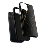 Black & Gold Marble iPhone Case with MagSafe  Shamo's