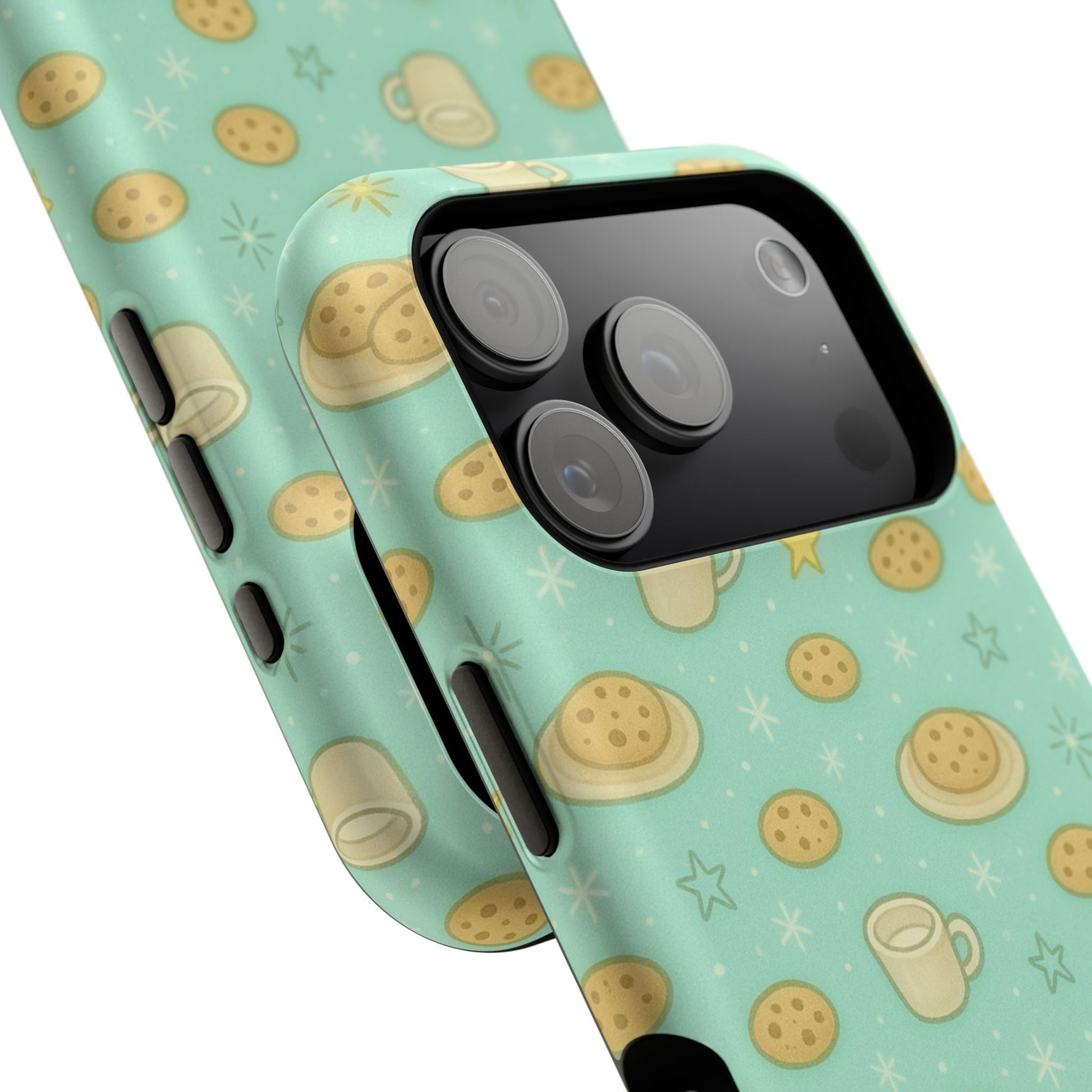 Cookie & Coffee Pattern Tough iPhone Case — Impact-Resistant  Shamo's