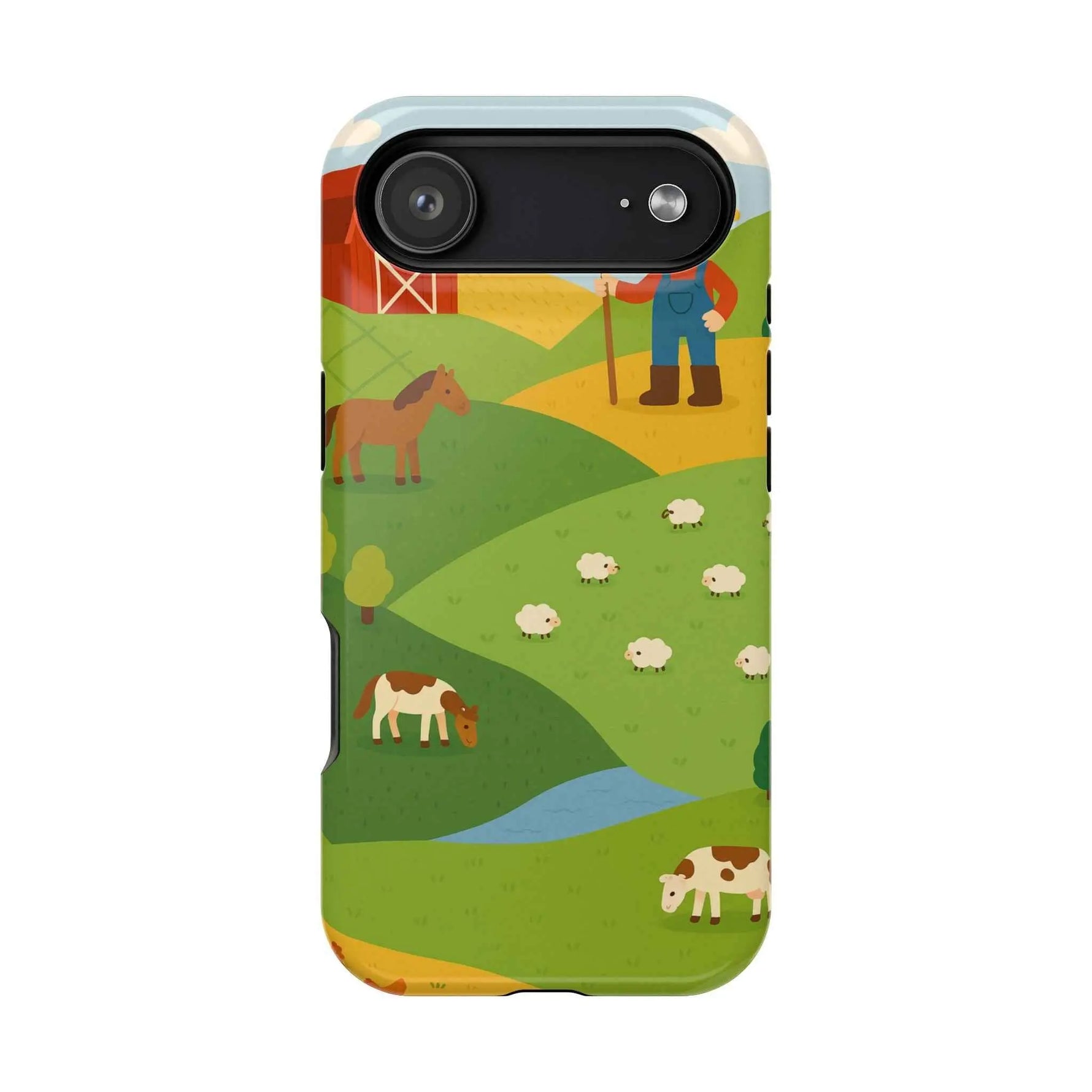 Farm-Themed Impact-Resistant MagSafe Phone Case