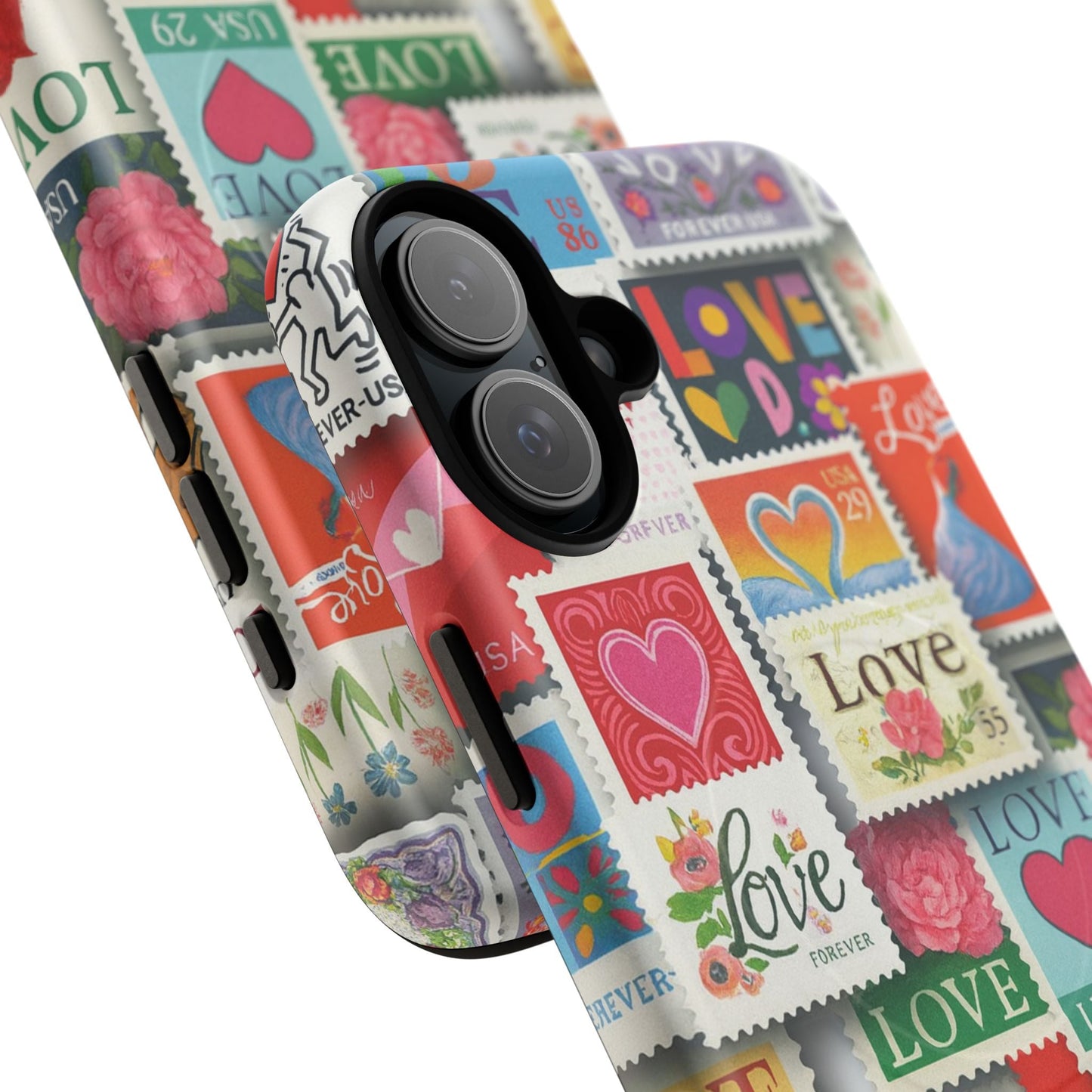 Vintage Romantic Love Stamp iPhone Case | Tough Protection + MagSafe  Shamo's