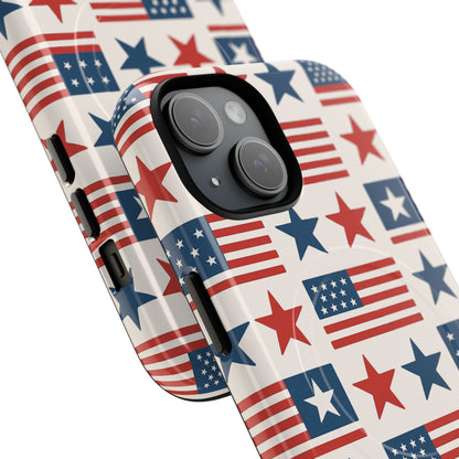 Patriotic American Flag iPhone Case | MagSafe