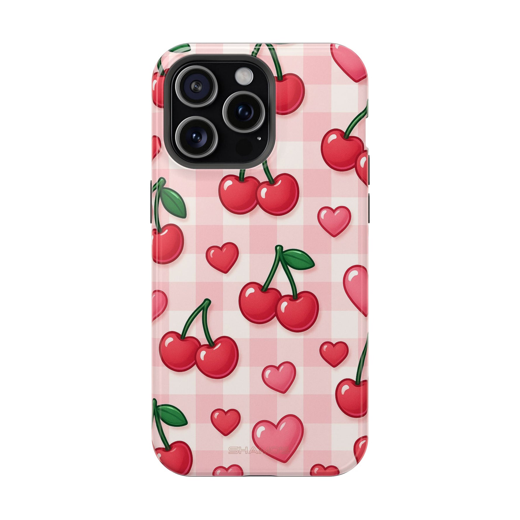 Y2K Cherries & Hearts iPhone Case | MagSafe