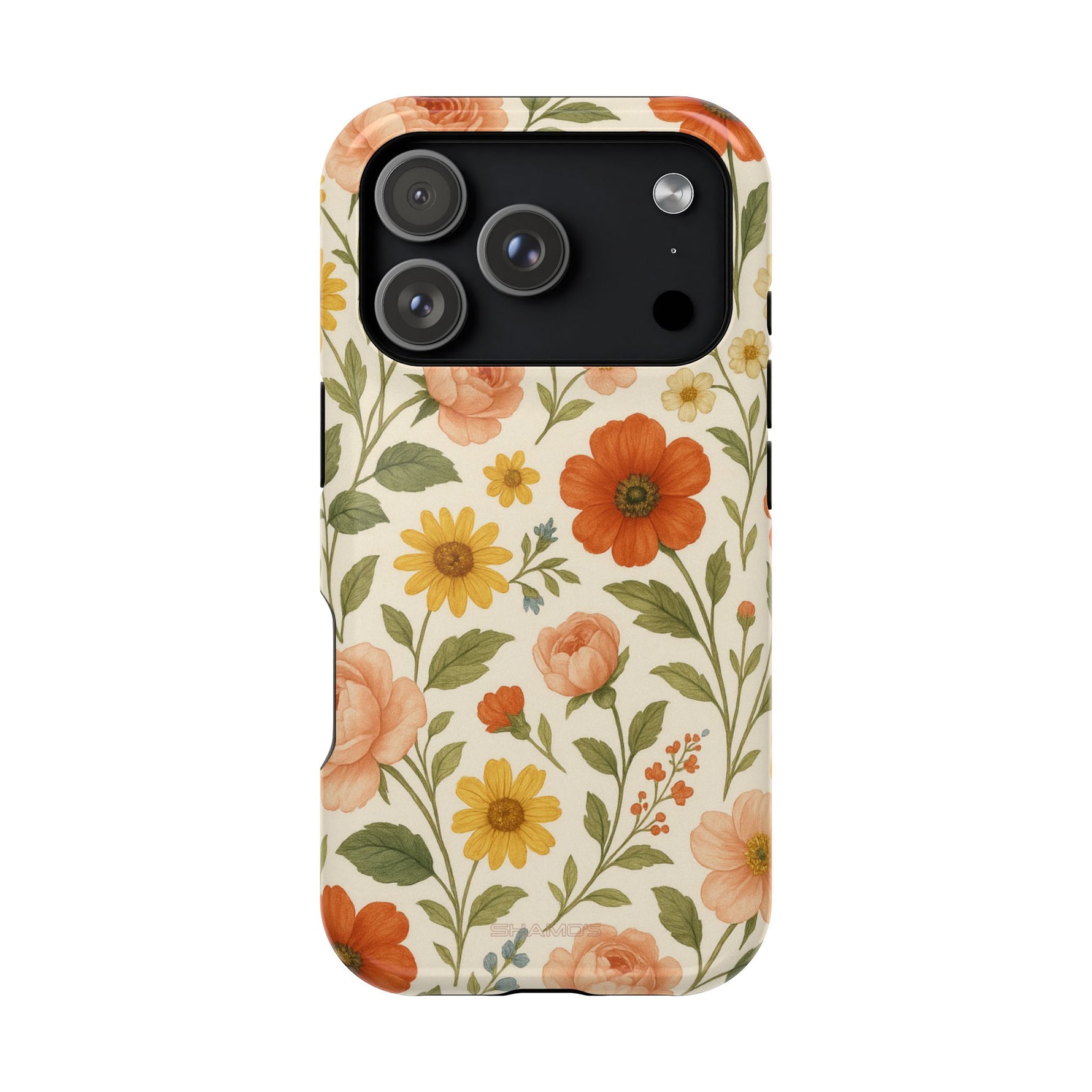 Floral Vintage Garden iPhone Case — with MagSafe