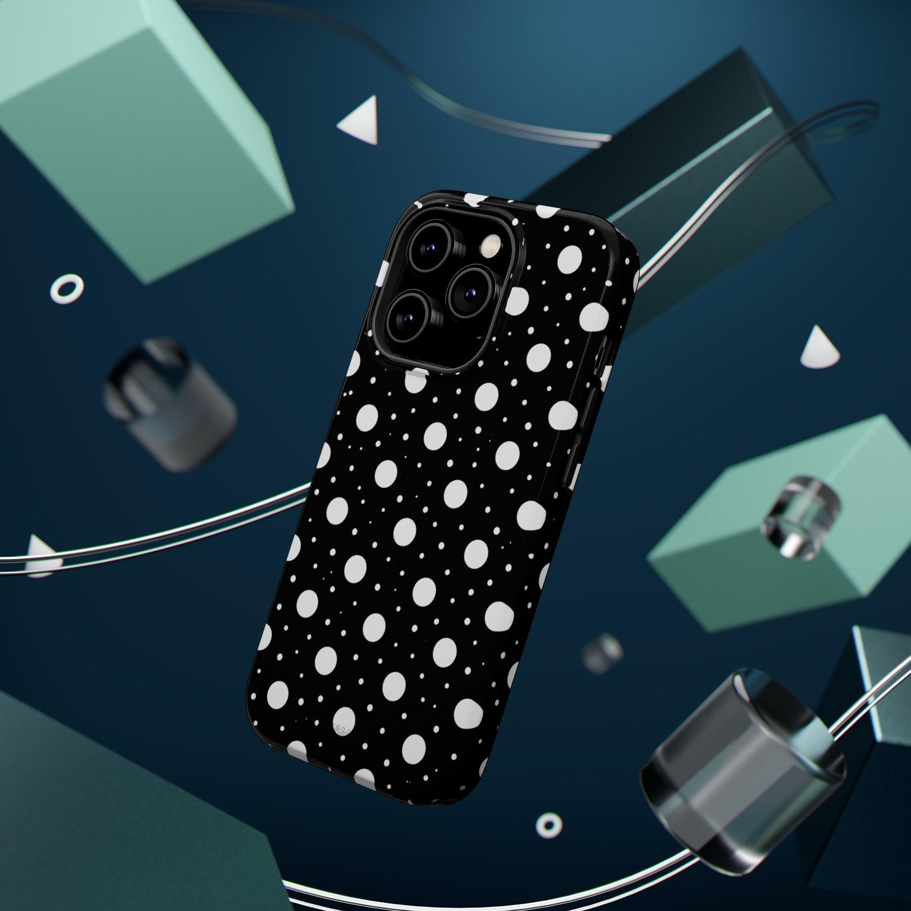 Polka Dot Impact-Resistant iPhone Case | MagSafe
