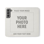 Personalized Flip Wallet Phone Case – Custom Photo & Text Wallet Cover