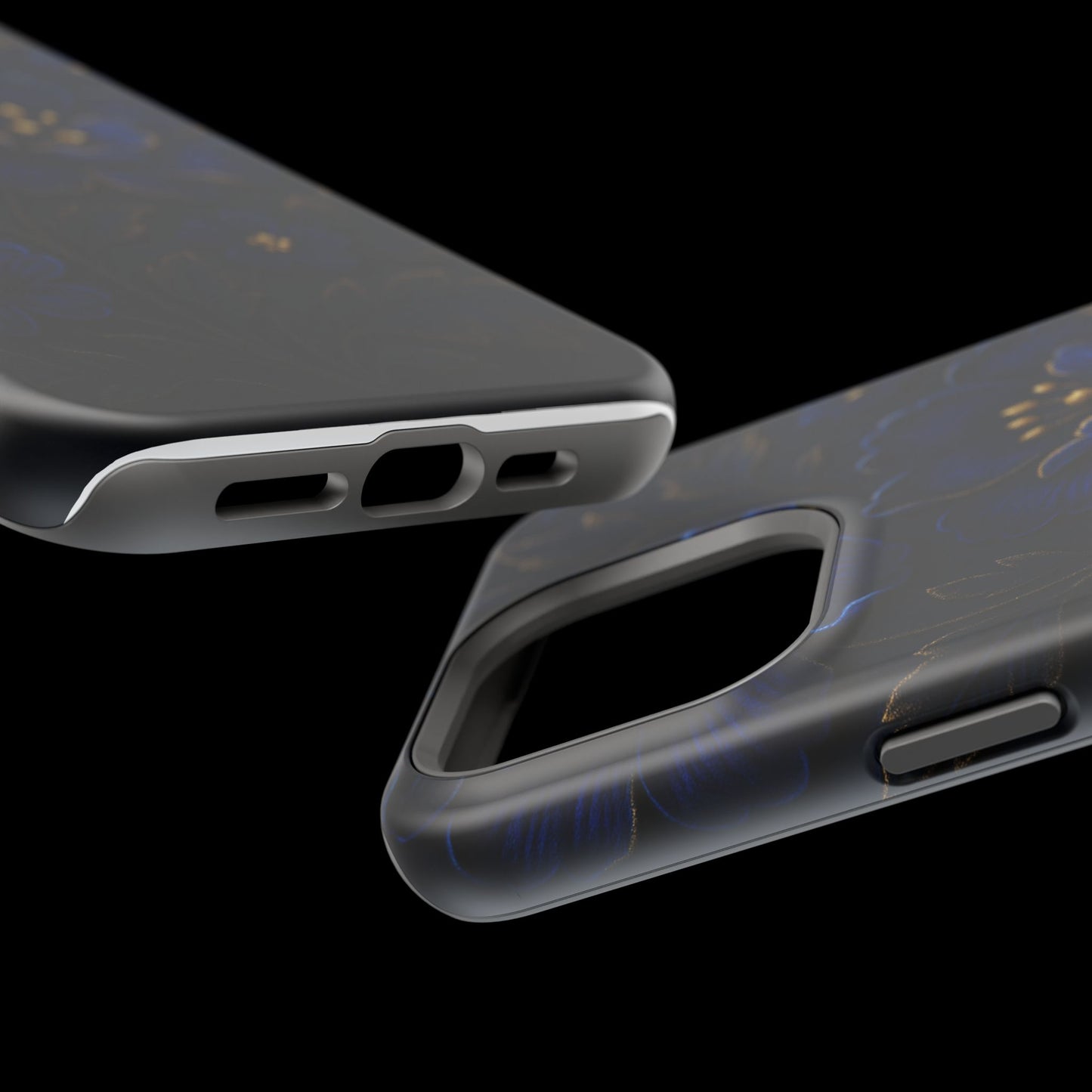 3D Velvet Night Flower iPhone Case | MagSafe