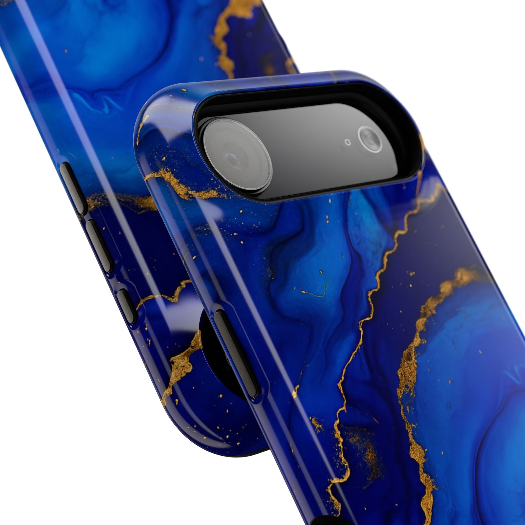 Blue Gold Marble Phone Case  Shamo's