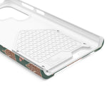 Holiday Gingerbread Phone Case with Card Holder — Festive Green Candy Cane Design  Shamo's