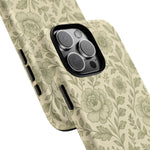 Sage Pattern Vintage Floral iPhone Case | Compatible with MagSafe - Shamo's