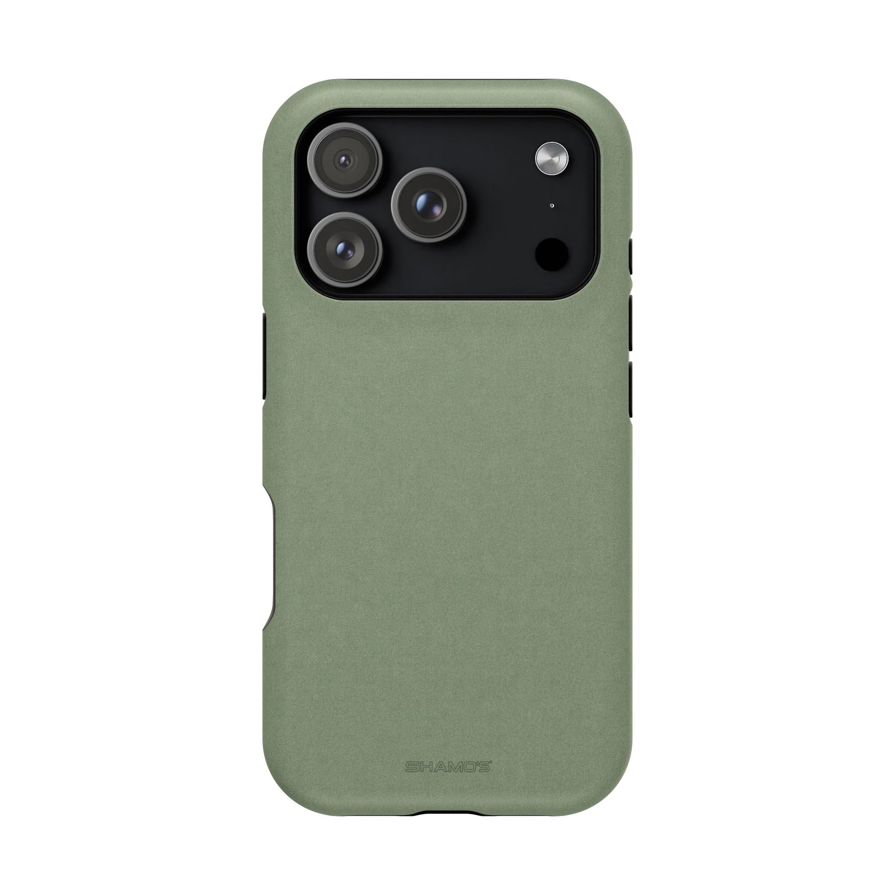 Olive Green MagSafe Compatible Impact-Resistant iPhone Case