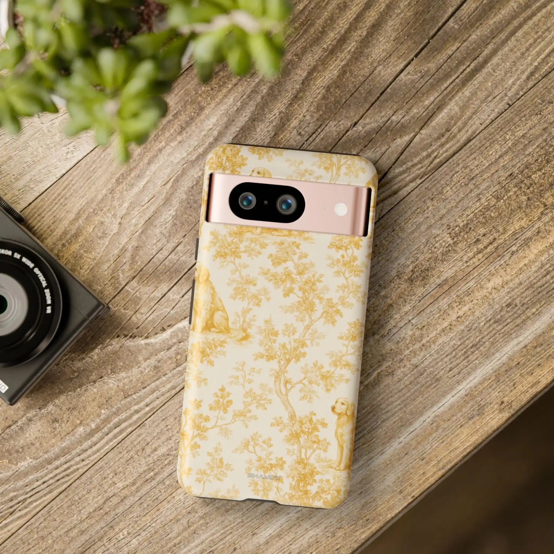 Golden Retriever Pattern Phone Case — Impact Resistant Tough Cases