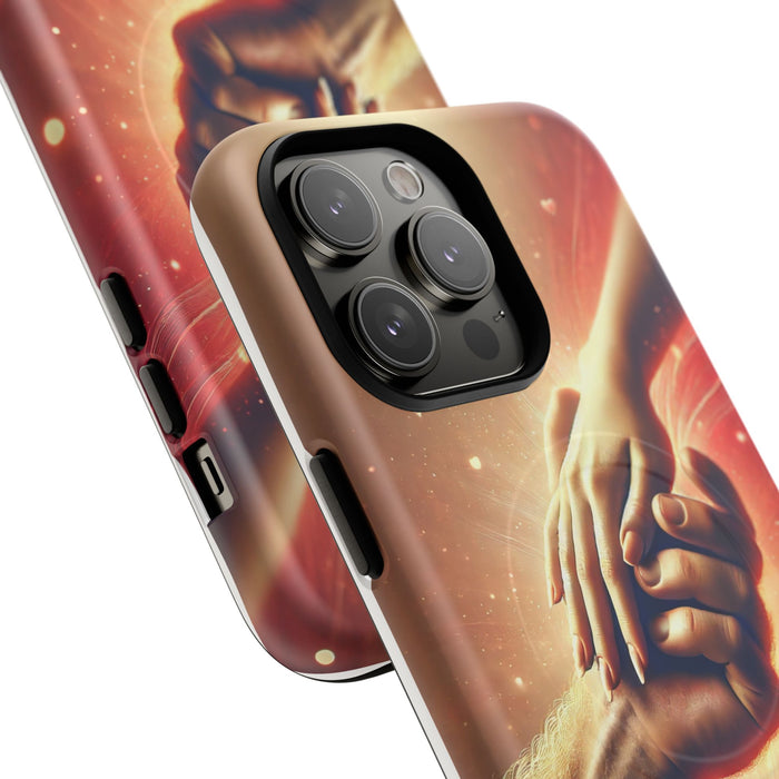 Magnetic Phone Case - Hands in Love Design - Compatible with MagSafe