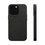 Black Circuit Board Design iPhone Case | MagSafe  Shamo's iPhone 13 Pro / Matte