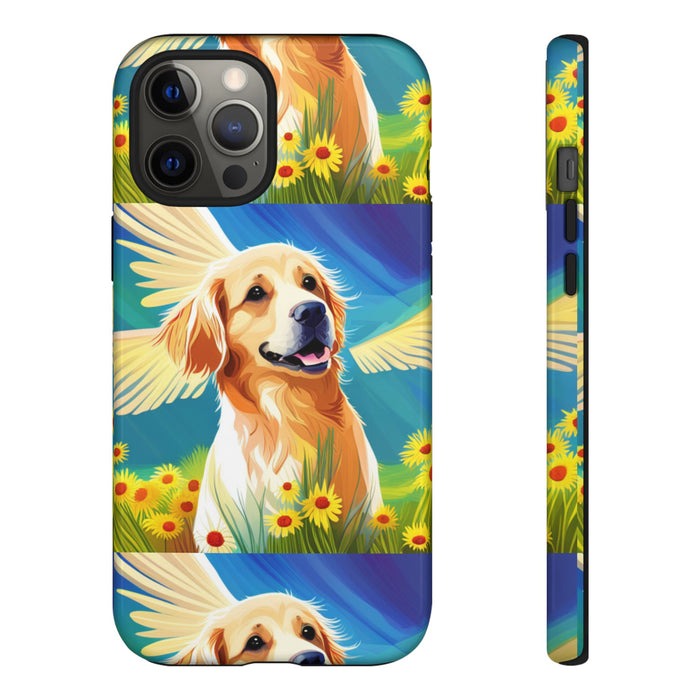 Tough Cases Golden Retriever with Wings Phone case