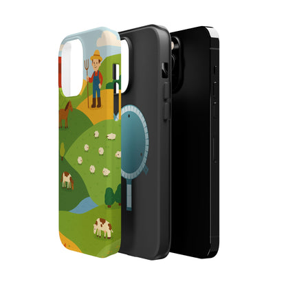 Farm-Themed Impact-Resistant MagSafe Phone Case