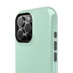 Frosted Mint MagSafe Compatible Impact-Resistant iPhone Case
