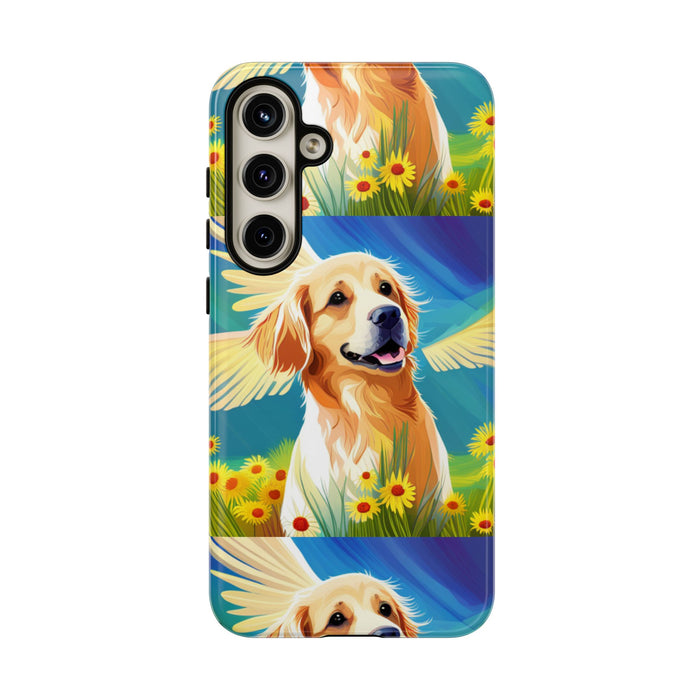 Tough Cases Golden Retriever with Wings Phone case