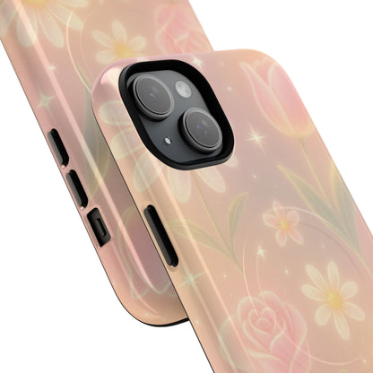 Sparkle Garden Floral iPhone Case with MagSafe