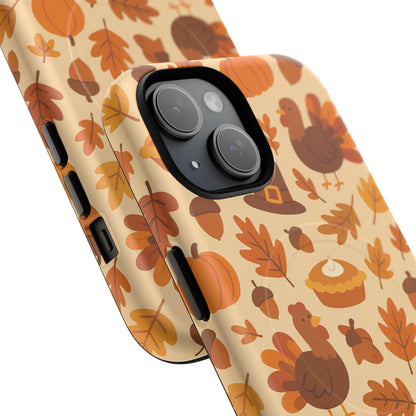 Thanksgiving-Themed Tough Magnetic iPhone Case | Compatible with MagSafe