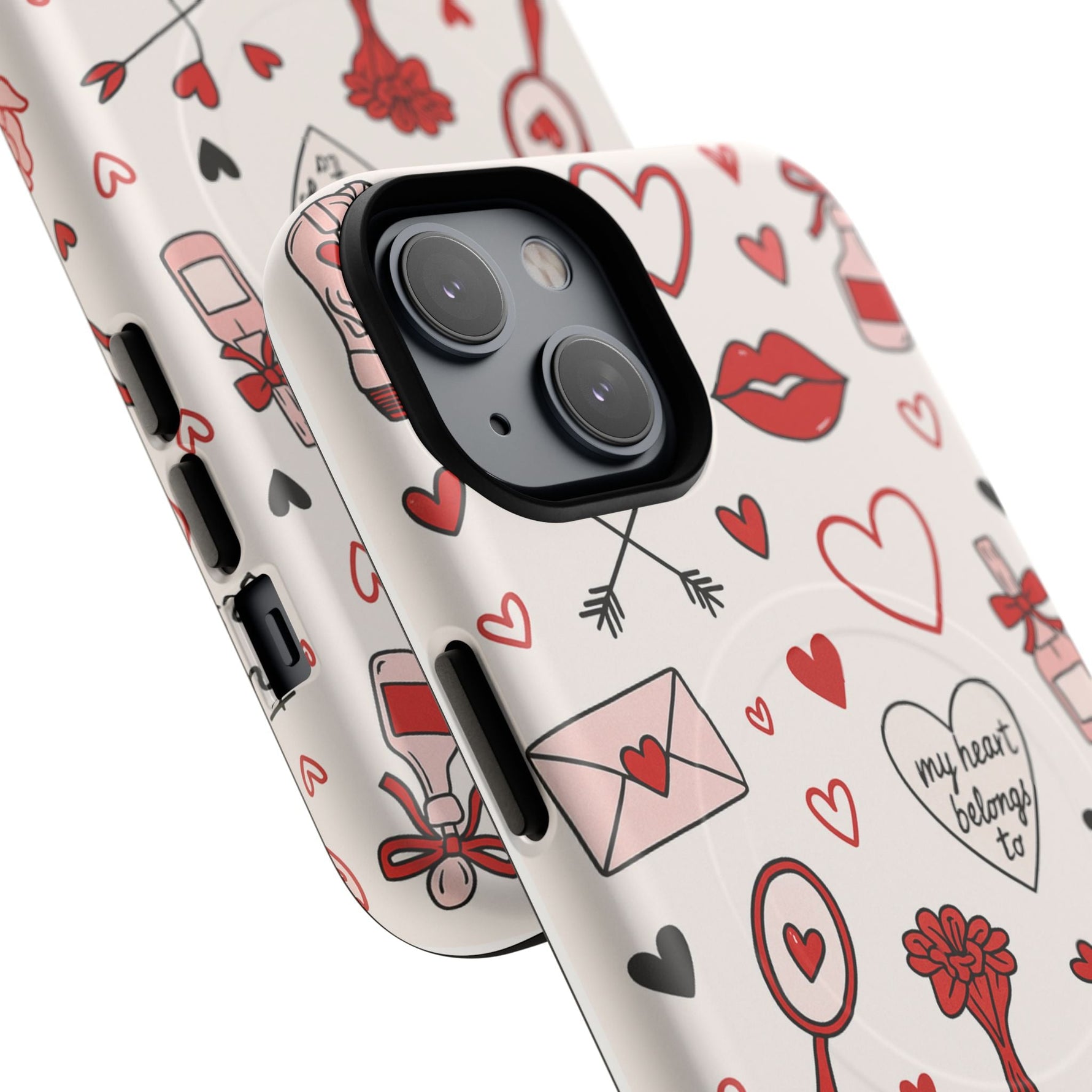 Romantic Love Doodle Tough iPhone Case (
