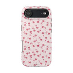 Pink Rose Pattern Tough Phone Case — Impact-Resistant Protective Cover
