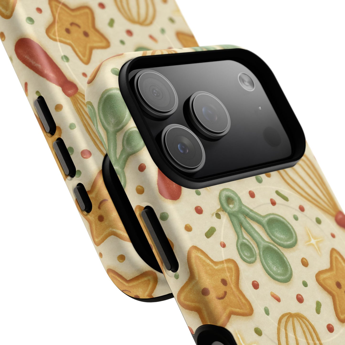 Baking Holiday iPhone Case — Cute Whisk & Cookie Pattern | compatible with MagSafe
