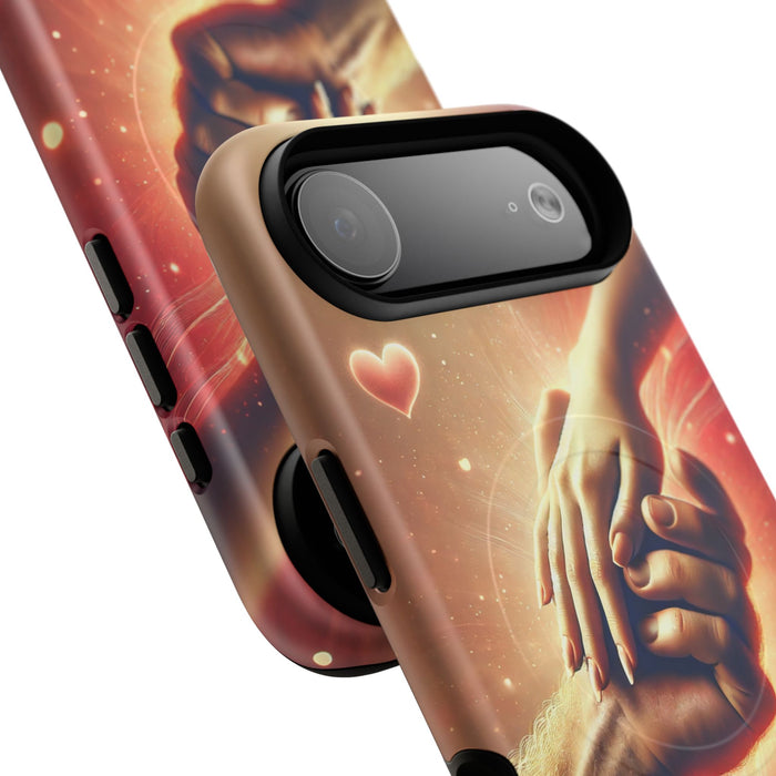 Magnetic Phone Case - Hands in Love Design - Compatible with MagSafe