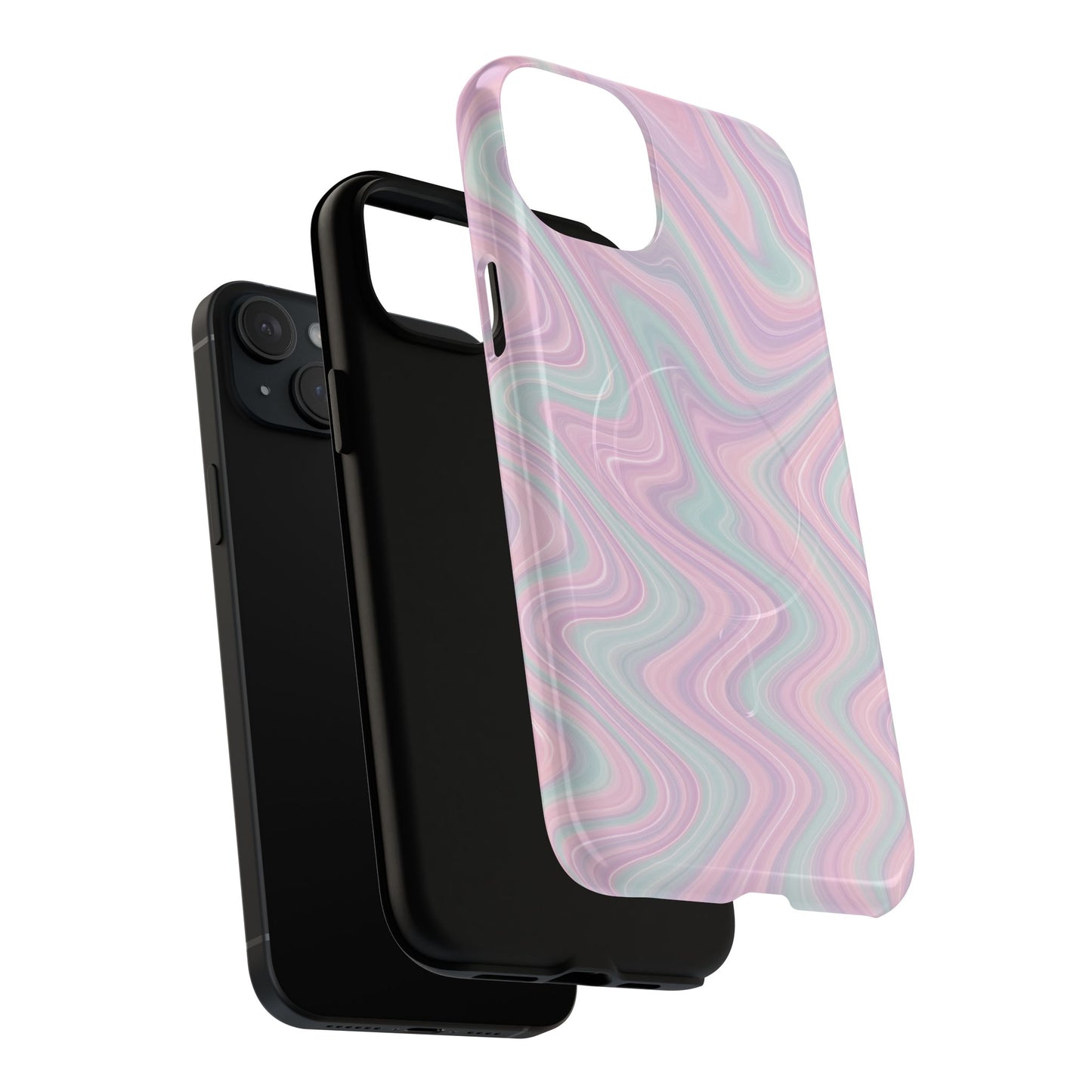 Colorful Marble Pastel Swirl iPhone Case | MagSafe