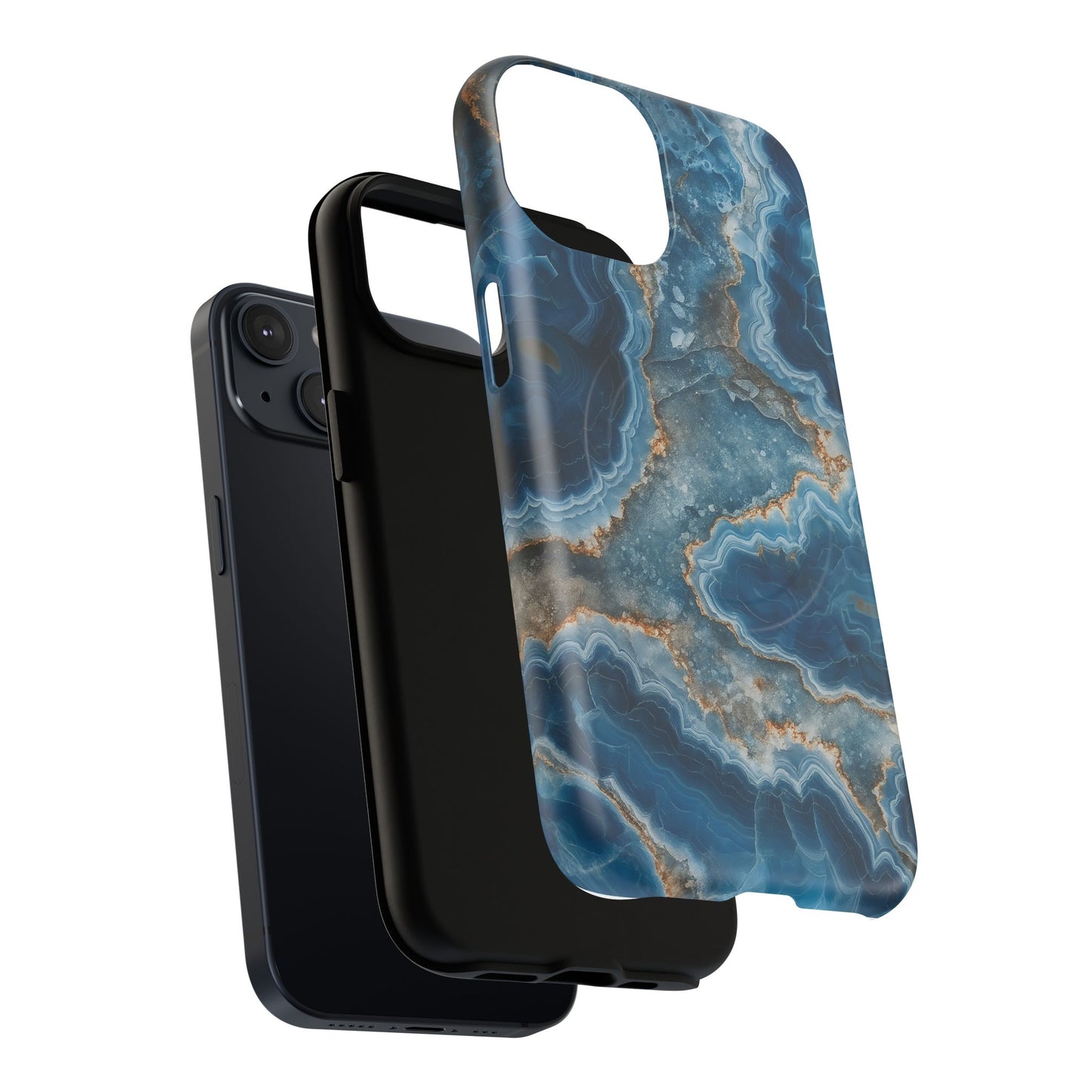 Blue Agate Marble iPhone Case —with MagSafe