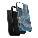 Blue Agate Marble iPhone Case —with MagSafe  Shamo's