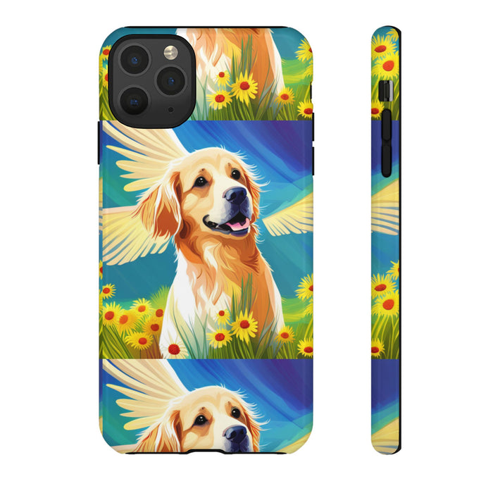 Tough Cases Golden Retriever with Wings Phone case