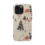 Winter Village Holiday Tough iPhone Case — Vintage Holidays & Snow Scene  Shamo's iPhone 15 Pro Max