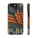 Fundas delgadas para teléfono con la inscripción 4 de julio para iPhone 17 y más
