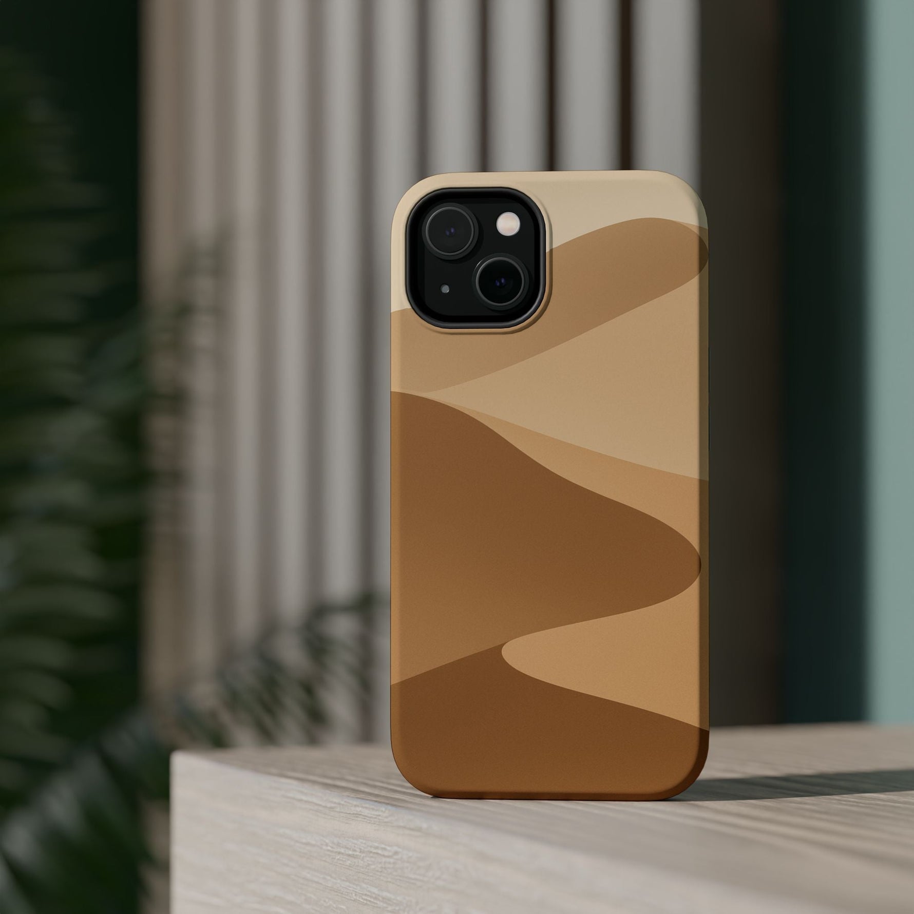Neutral Desert Wave Design iPhone Case | MagSafe  Shamo's