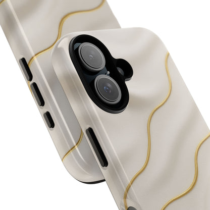 Elegant Gold Wave Tough iPhone Case