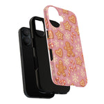 Pink Gingerbread Holiday iPhone Case with MagSafe compatibility  Shamo's