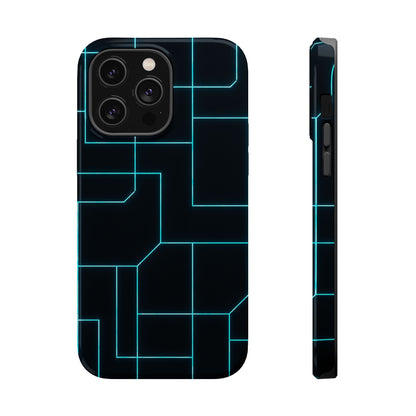 Neon Grid Magnetic Impact-Resistant iPhone Case | MagSafe compatible  Shamo's iPhone 14 Pro Max / Glossy