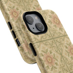 Vintage Rustic Foral Tiles iPhone Case | MagSafe - Shamo's