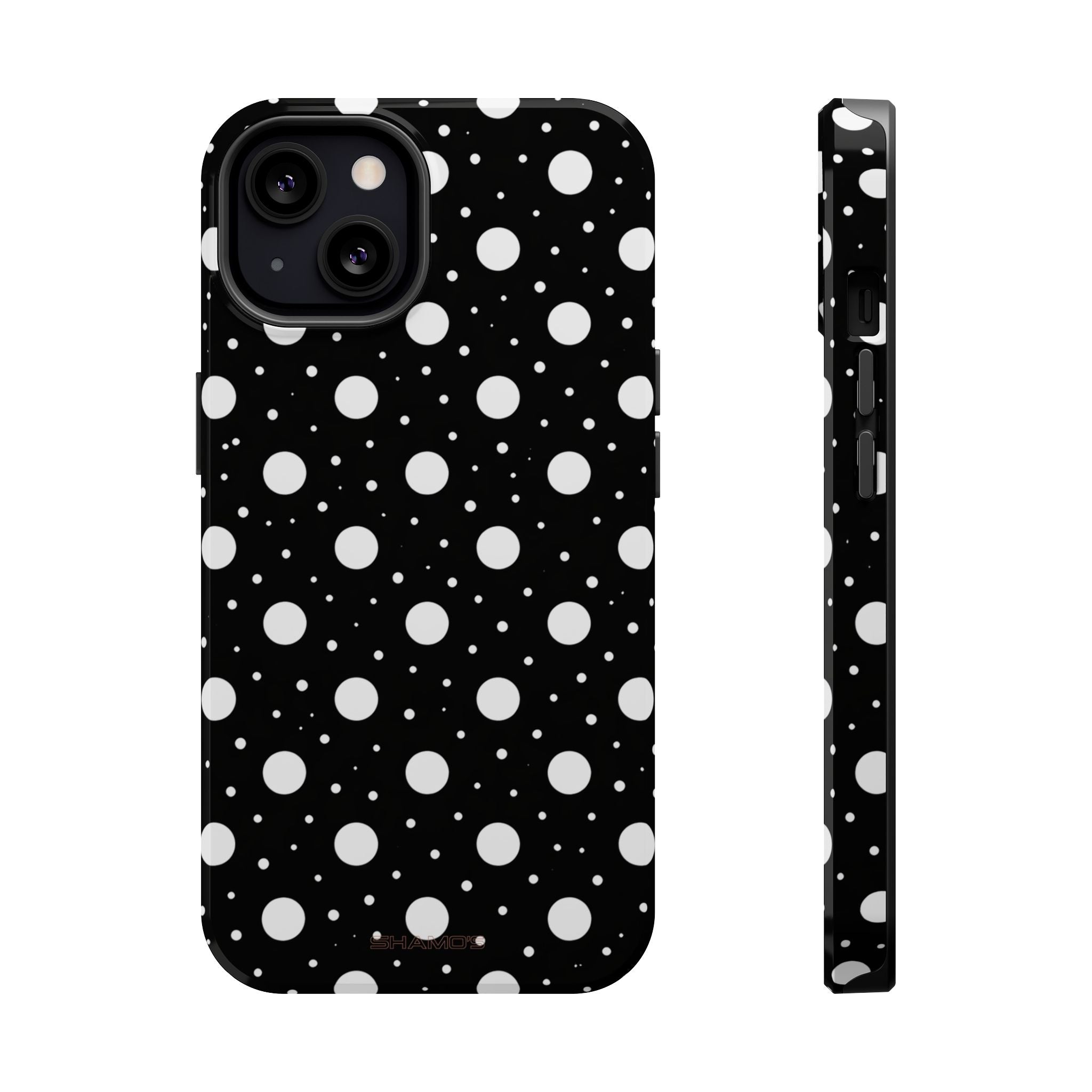 Polka Dot Impact-Resistant iPhone Case | MagSafe - iPhone 13 / Glossy - Shamo's