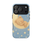 Sleepy Teddy Bear & Stars iPhone Case with MagSafe - Shamo's
