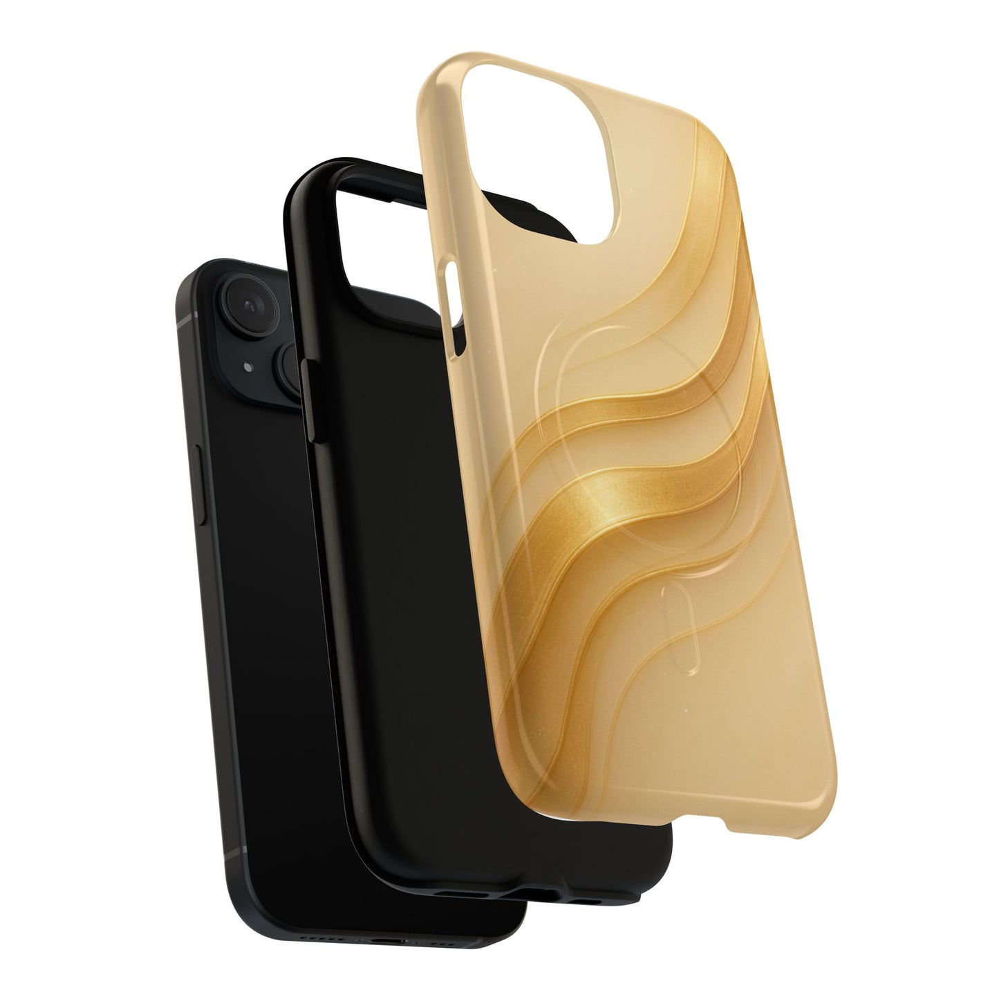 Luxury Series Golden Aura iPhone Case compatible with MagSafe - Shamo's