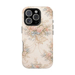 Floral Vintage Rose Phone Case, MagSafe Impact-Resistant - iPhone 16 Pro / Matte - Shamo's