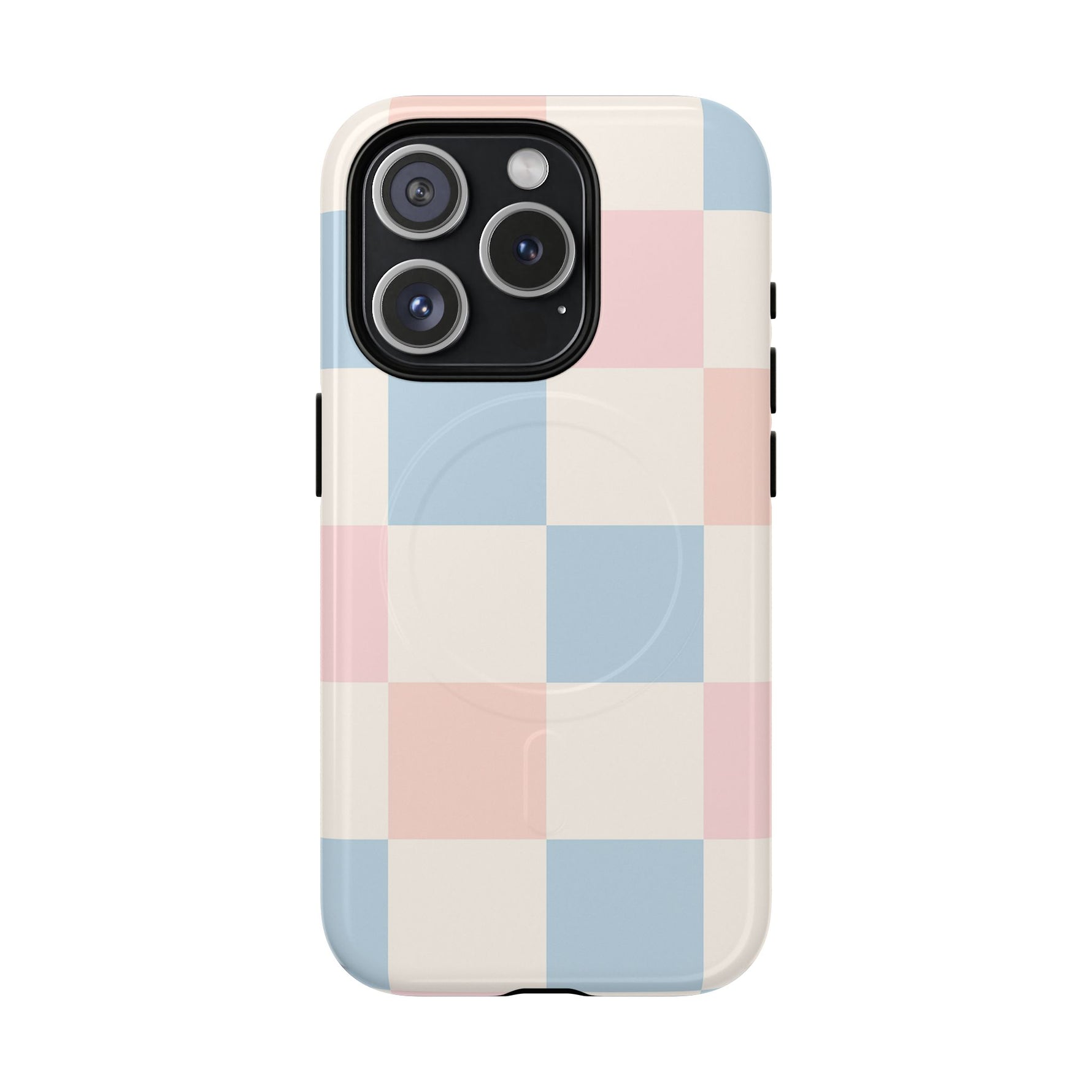 Pastel Checkerboard Pattern iPhone Cases - MagSafe - Shamo's