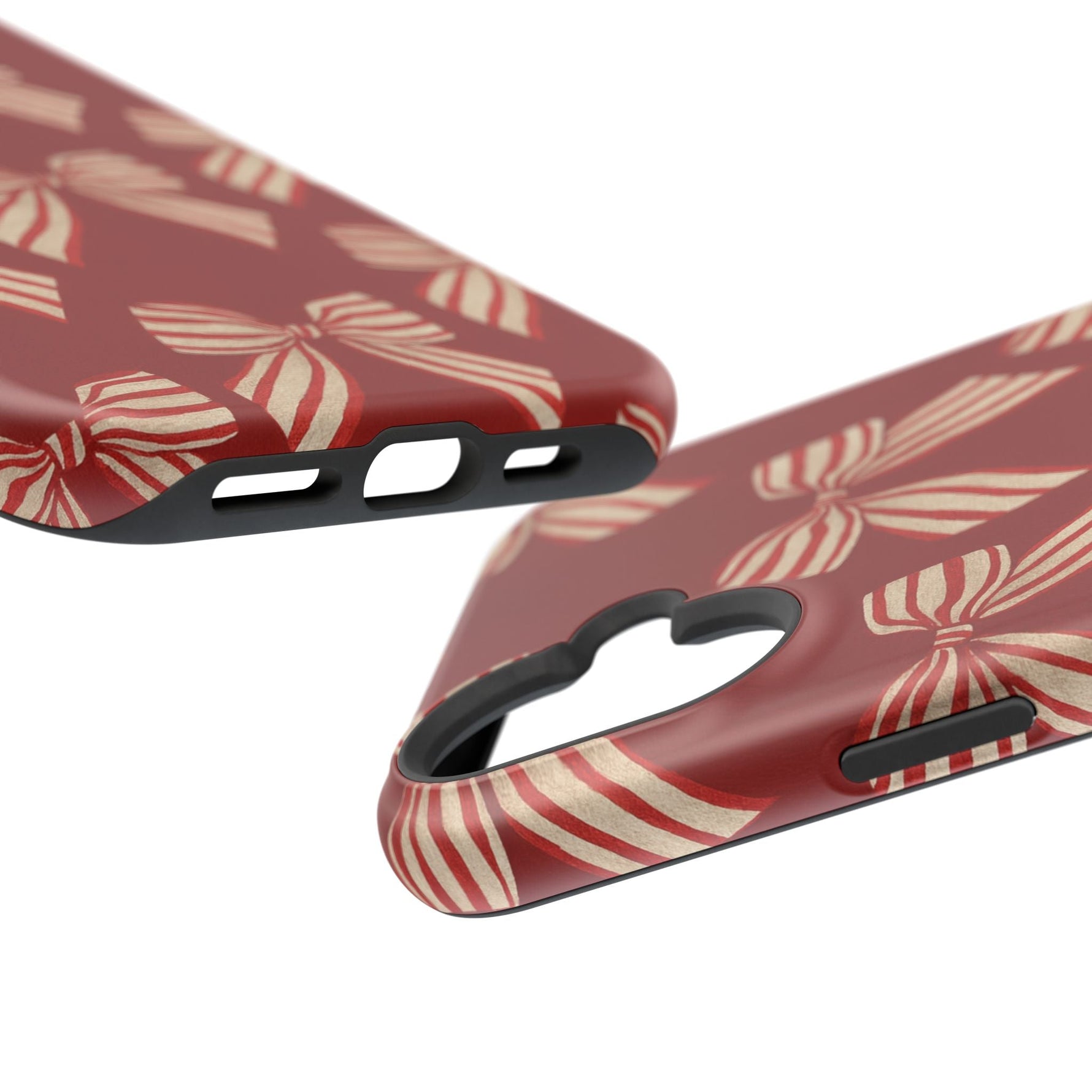 Holiday Red Bow iPhone Case — Impact‑Resistant iPhone Cover with MagSafe compatibility  Shamo's