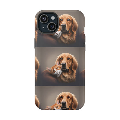 MagSafe Tough Cases cat and dog playing together